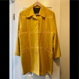 Vintage Phillipe Vallereuil Yellow Suede jacket!